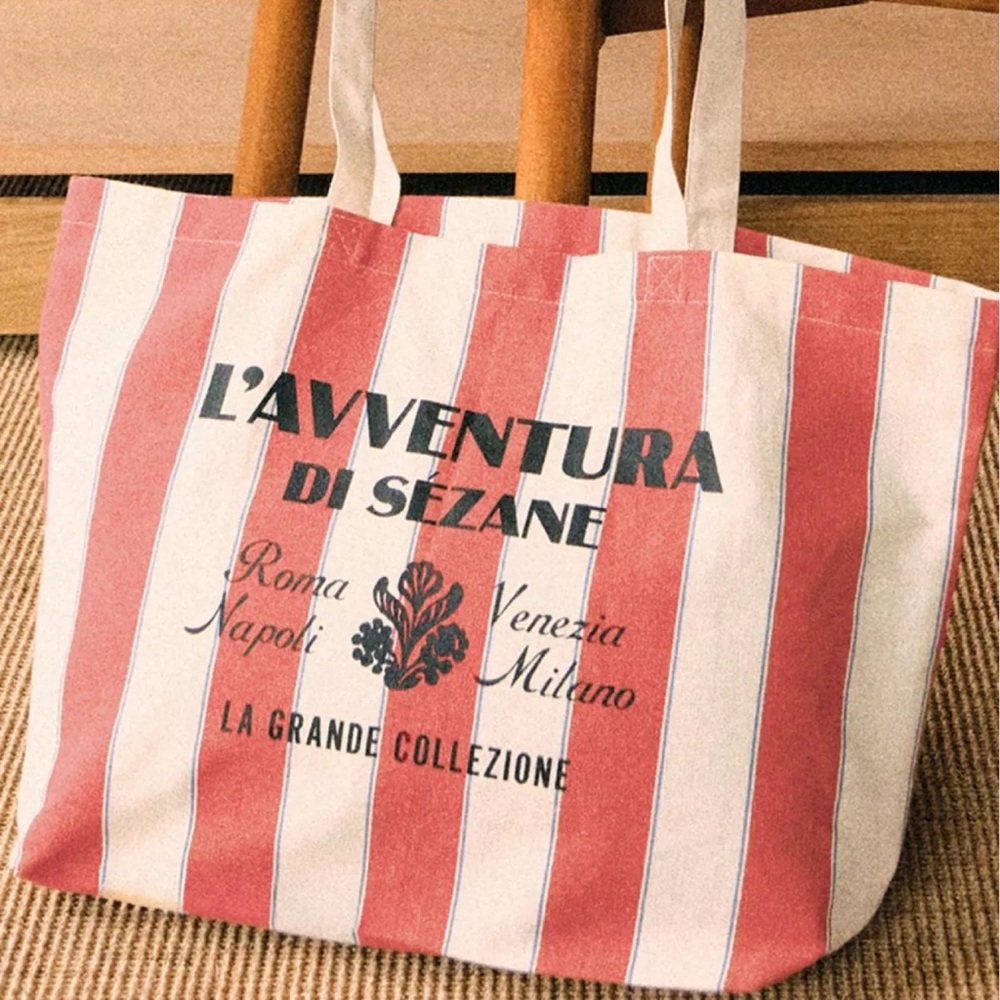 NEW Sezane Canvas Tote Bag